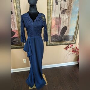 NWT MISSMAY Women's Vintage Floral Lace Ruffle Half Sleeve Evening Party Dress